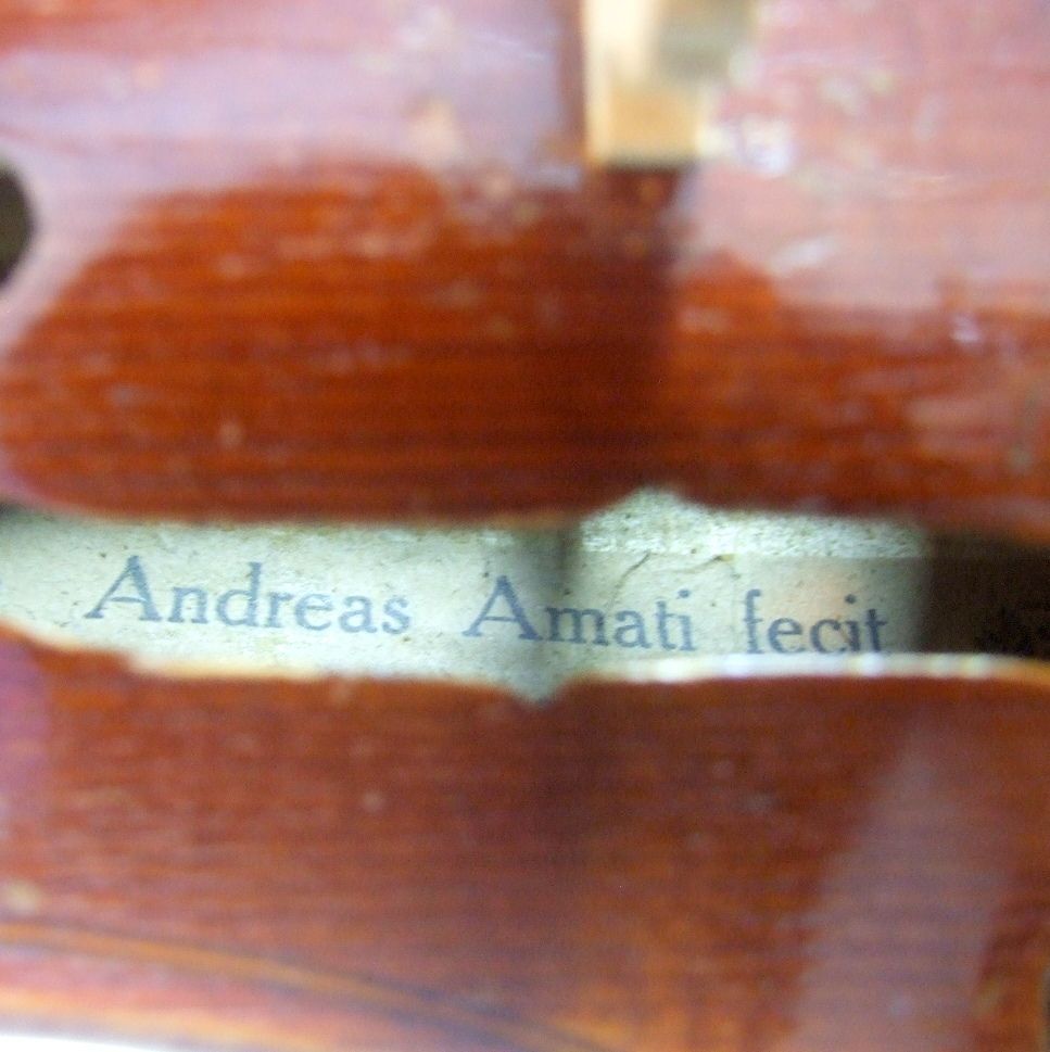 メンテ済み ドイツ製 モダン アマティモデル バイオリン Ca1950 Model Amati 1653 4/4 Markneukirchen  名古屋近郊 手渡し可能 愛知県清須市より 試奏可能（カ）T8219 - 弦楽器、ギター