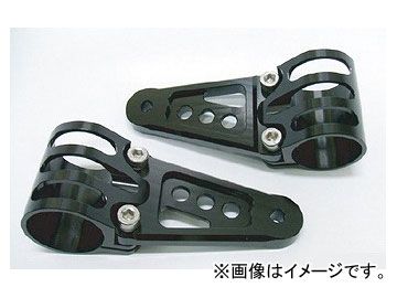 2輪 アントライオン ビレットライトステー 正立フォーク用φ41 品番：30041-BK ブラック JAN：4548664306763