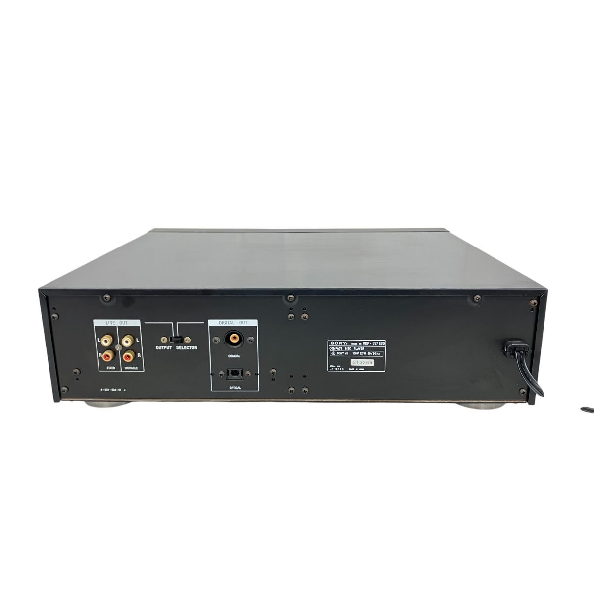 SONY CDプレーヤー 337ESD　訳あり Sony ソニー CDP-337ESD CDプレーヤー オーディオ 音響機器 訳有