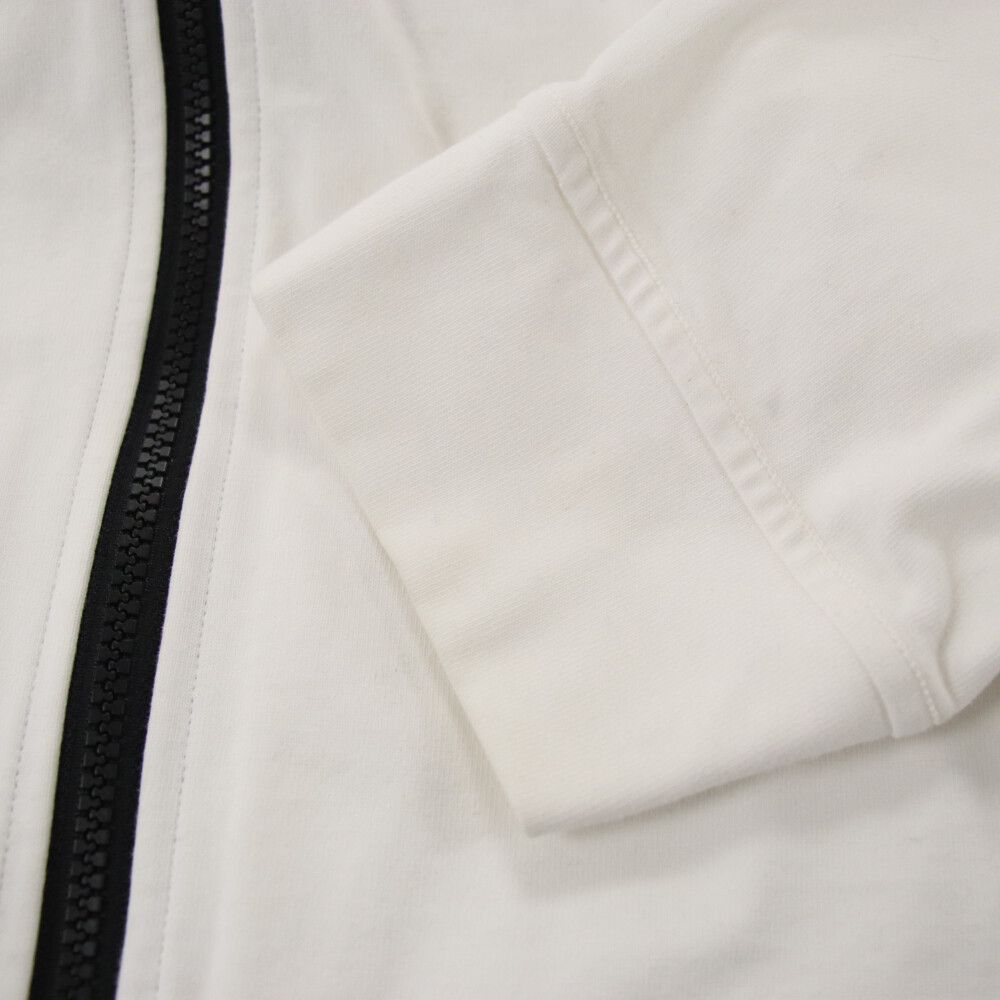 STONE  ストーンアイランド 袖パッチジップアップパーカー フーディー ホワイト 781563650 STONE ISLAND (ストーンアイランド) 袖パッチジップアップパーカー