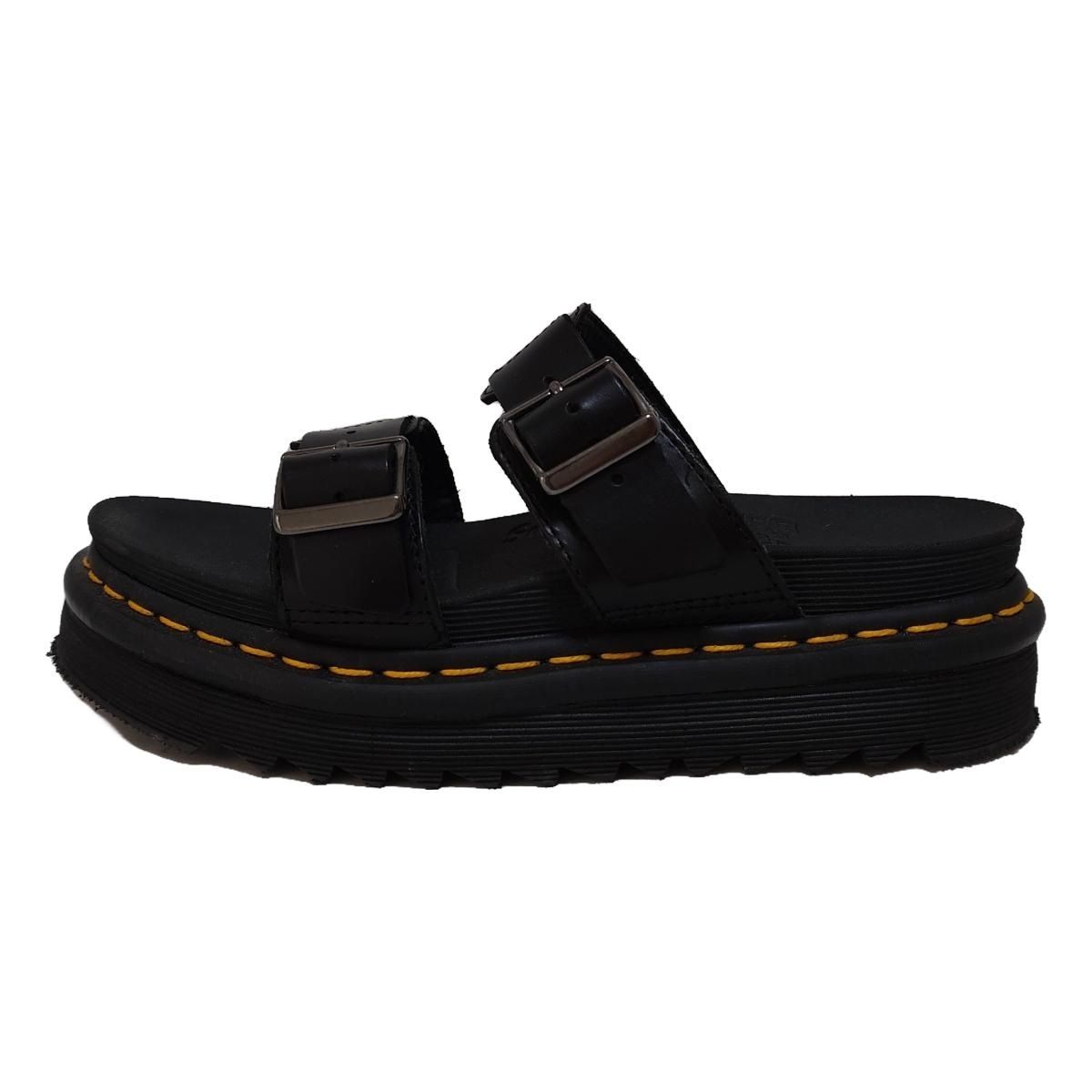 Dr.Martens(ドクターマーチン) サンダル 37 EU レディース 黒×イエロー 