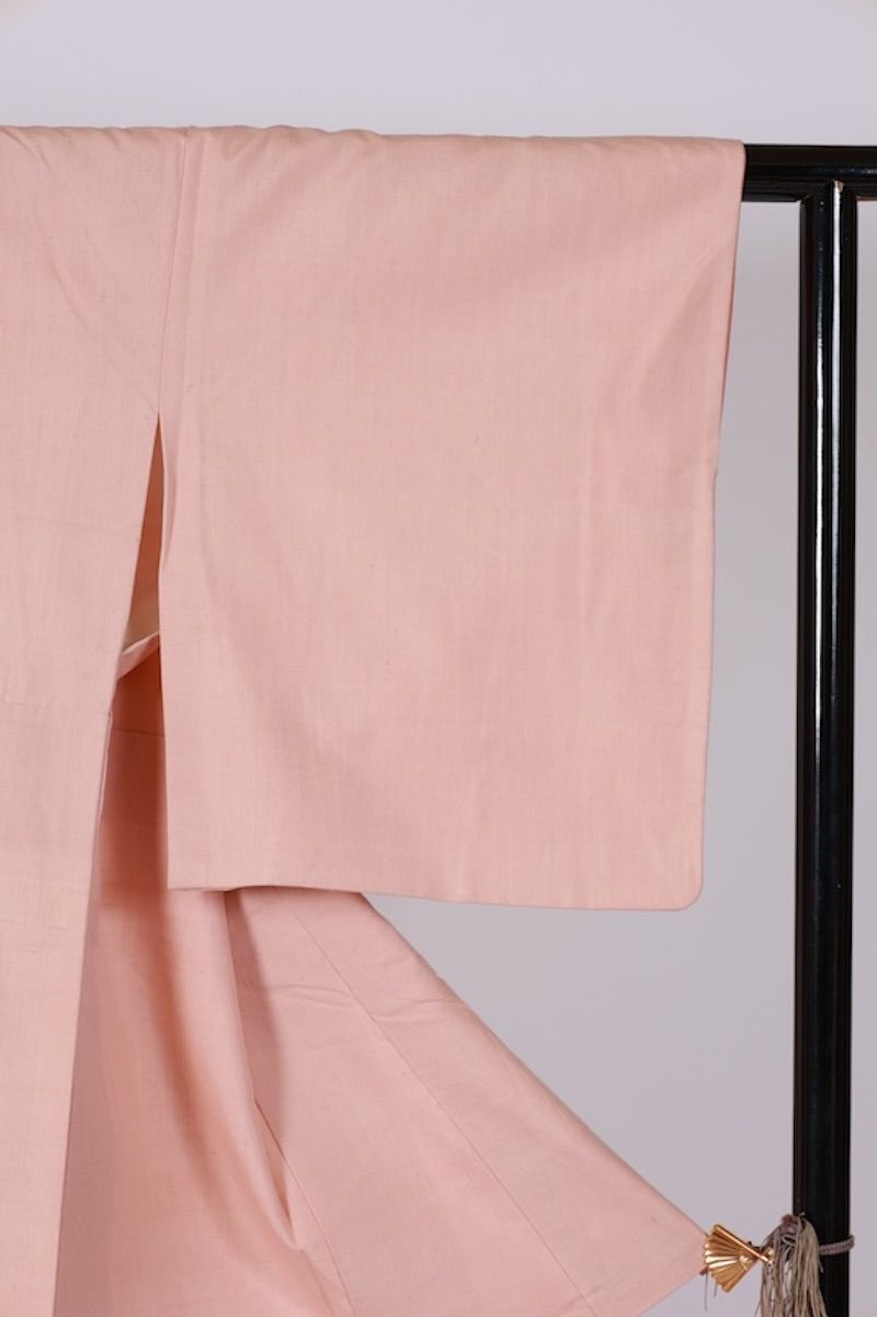 本結城色無地 桜色 高機 - メルカリ 