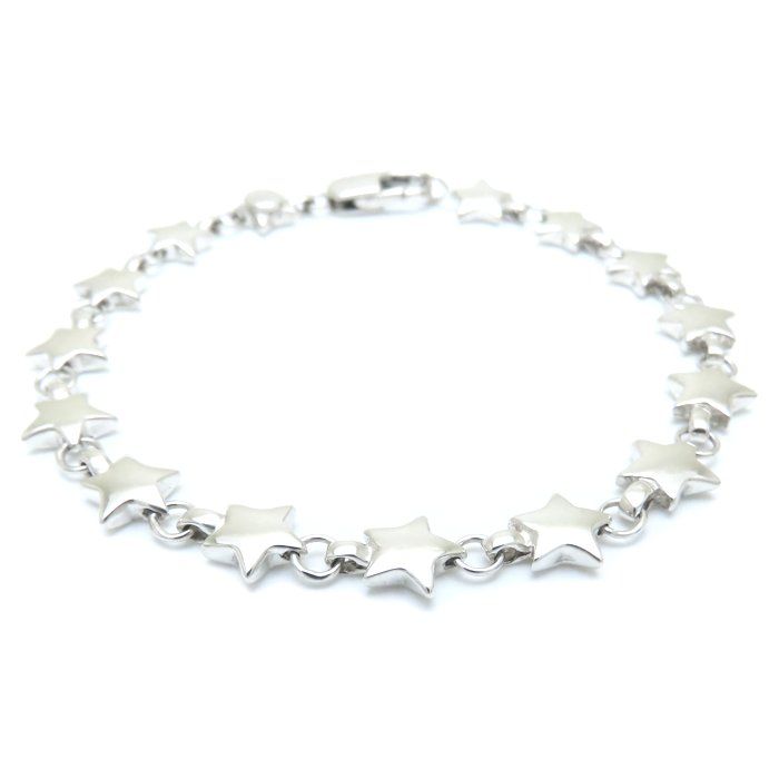ティファニー パフスター 星ブレスレット シルバー925 1990s】TIFFANY&Co. ティファニー パフスター ブレスレット《星