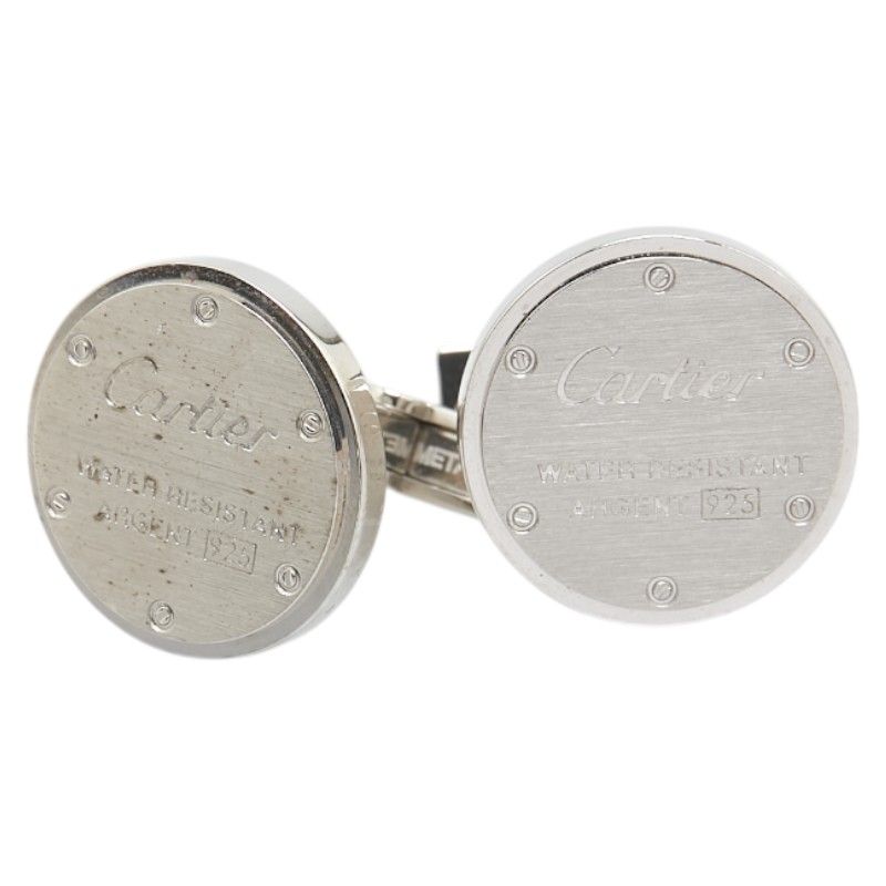 美品★9D301 カルティエ カフス ロゴ Silver925 メンズ シルバー 楽天市場】【ジュエリー】Cartier カルティエ サントス ドゥ