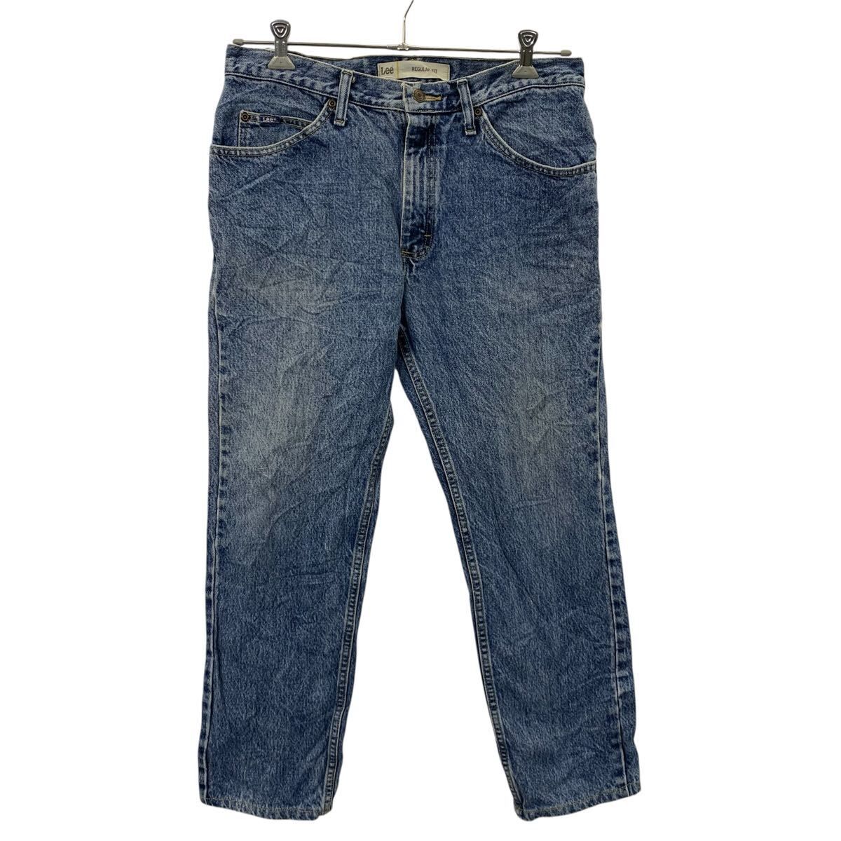 Lee デニムパンツ W33 インディゴブルー リー ジップアップ レギュラー 