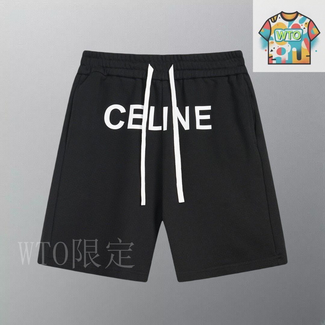 【CELINE】最終セール！コットン スウェットショーツ ロゴ CELINE】最終セール！コットン スウェットショーツ ロゴ