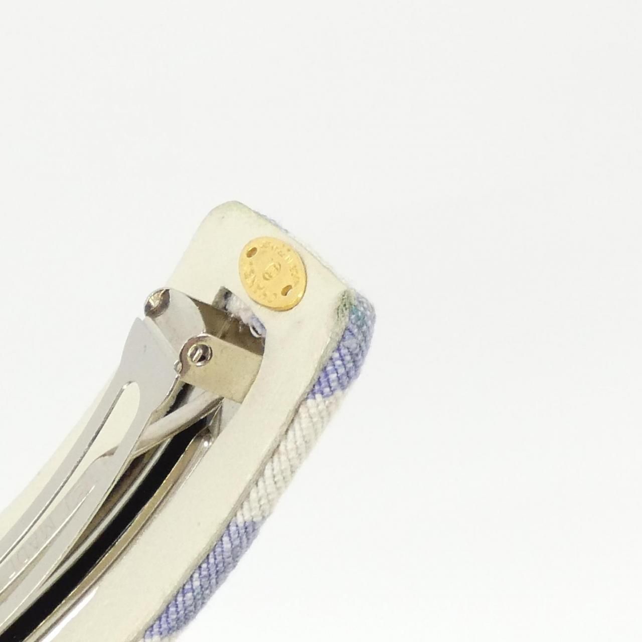 【CHANEL 正規品】バレッタ ヴィンテージ品 シャネル CHANEL バレッタ ココマーク 茶 ゴールド アクセサリー