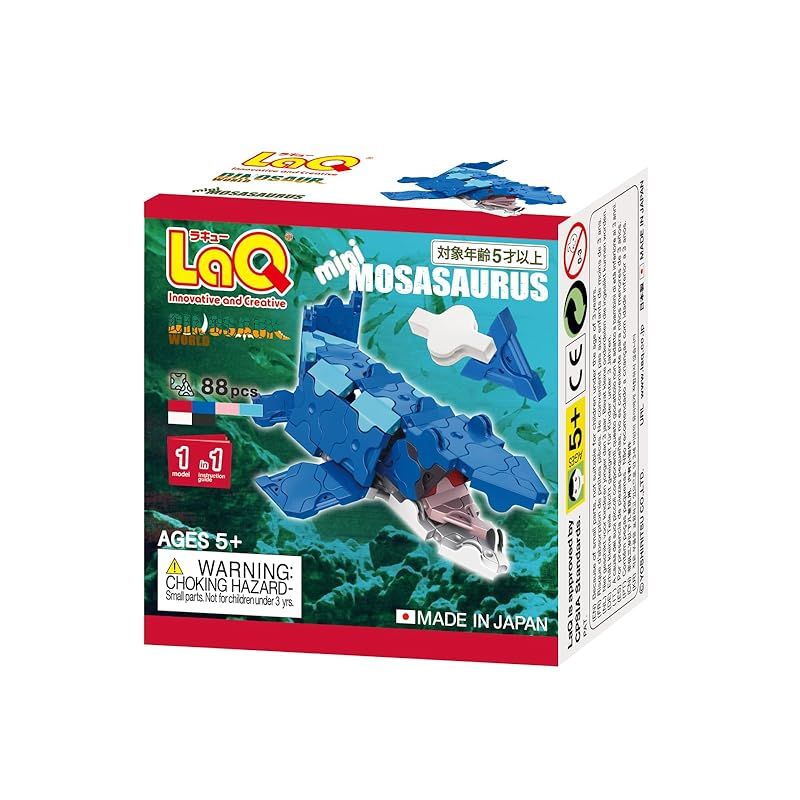 Yoshiritsu LaQ ダイナソーワールド ミニ モササウルス 0
