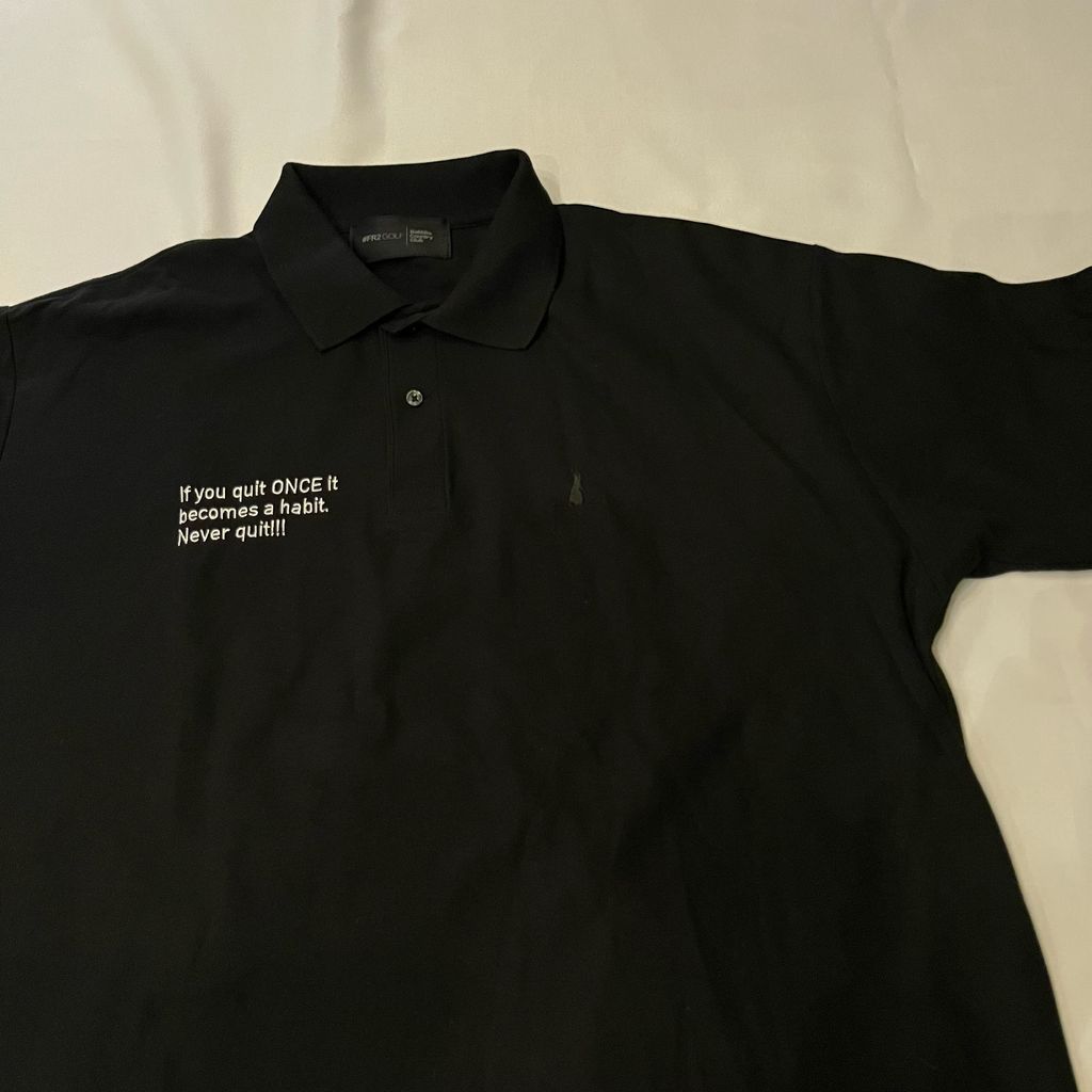 FR2GOLF エフアールツーゴルフ Polo Shirt ポロシャツ ブラック