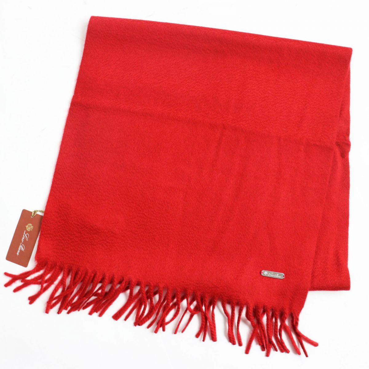 未使用品○Loro piana ロロピアーナ FAB9147 カシミヤ100％ ロゴ  