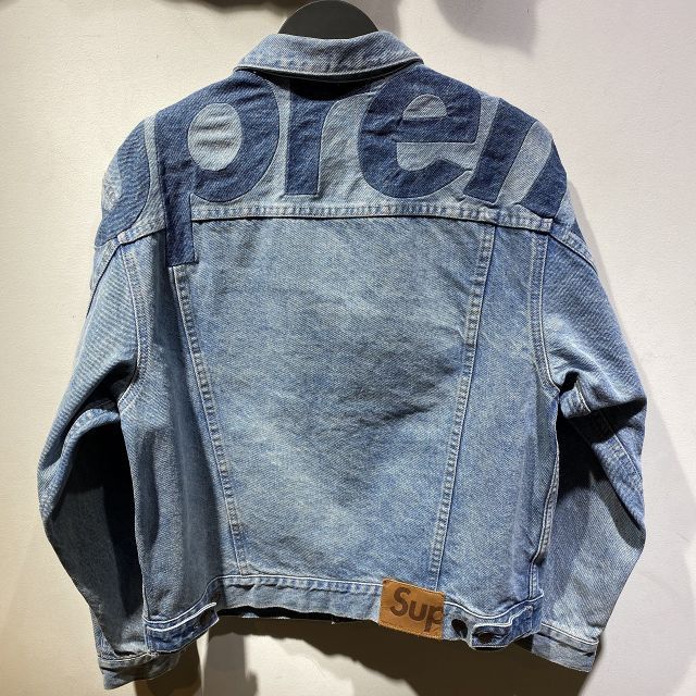 Supreme 22ss Inset Logo Denim Trucker Jacket SIZE-M シュプリーム