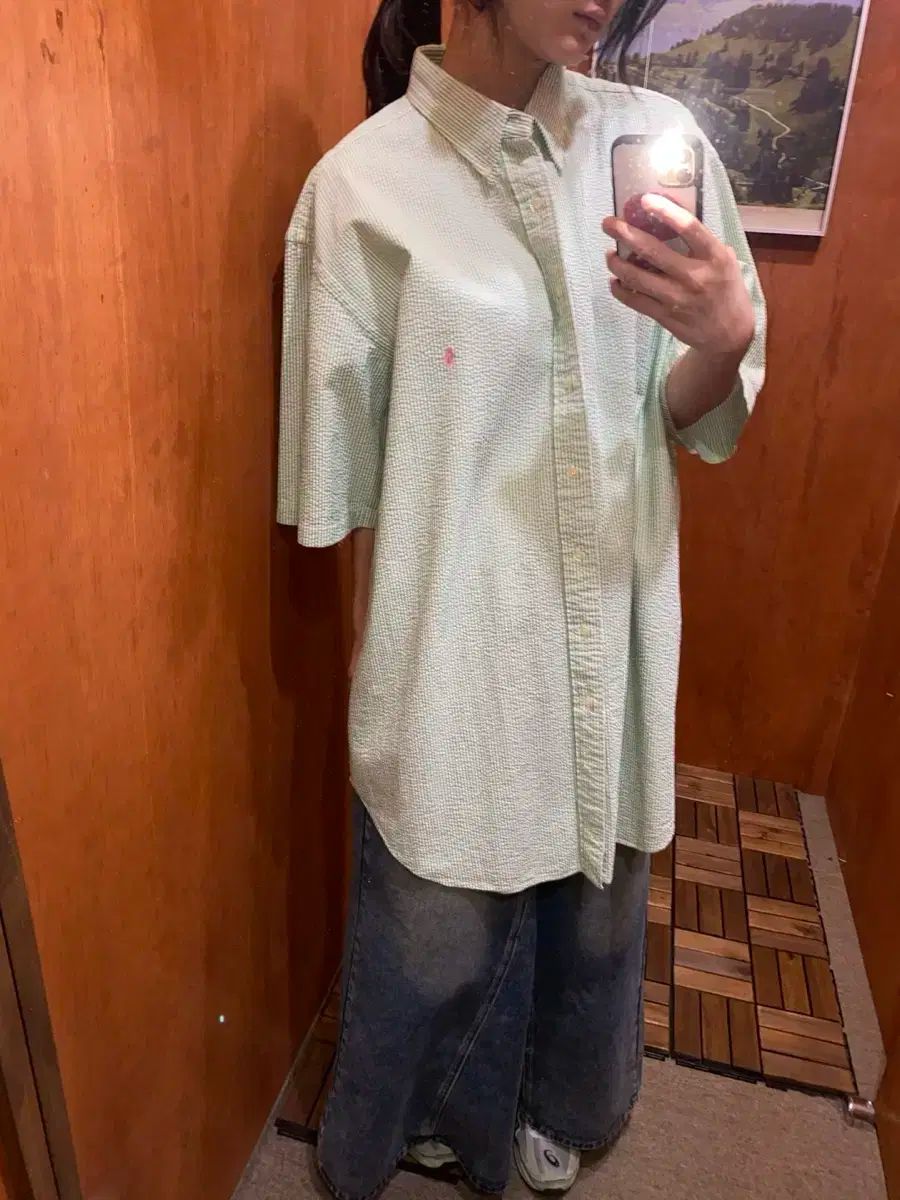2XL Polo ポロ Ralph Lauren ラルフローレン 半袖 ストライプシャツ
