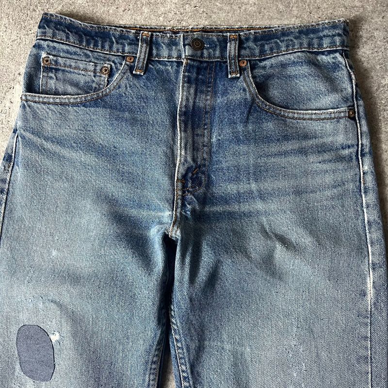 ヒゲ 90s Levis 505 0216 クラッシュ デニム パンツ 32 31 / 90年代