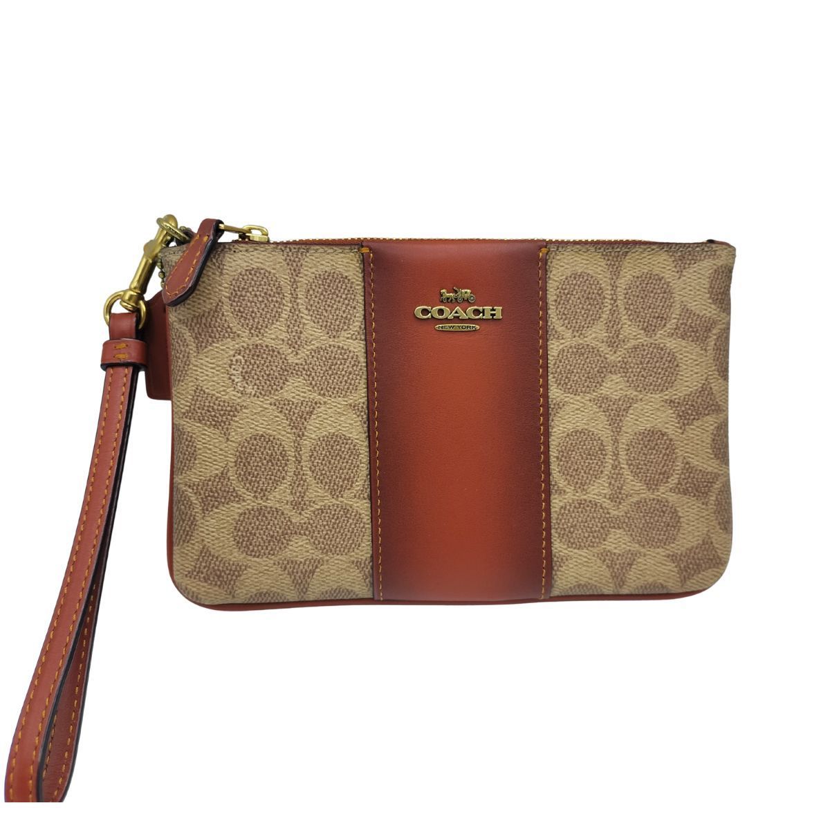 未使用に近い】 コーチ COACH ポーチ シグネチャー キャンバス