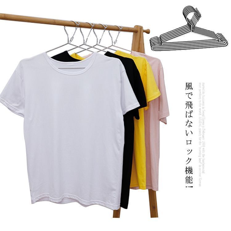 ステンレス ハンガー 飛ばされない ピンチ 10個 セット 落ちない aREu496