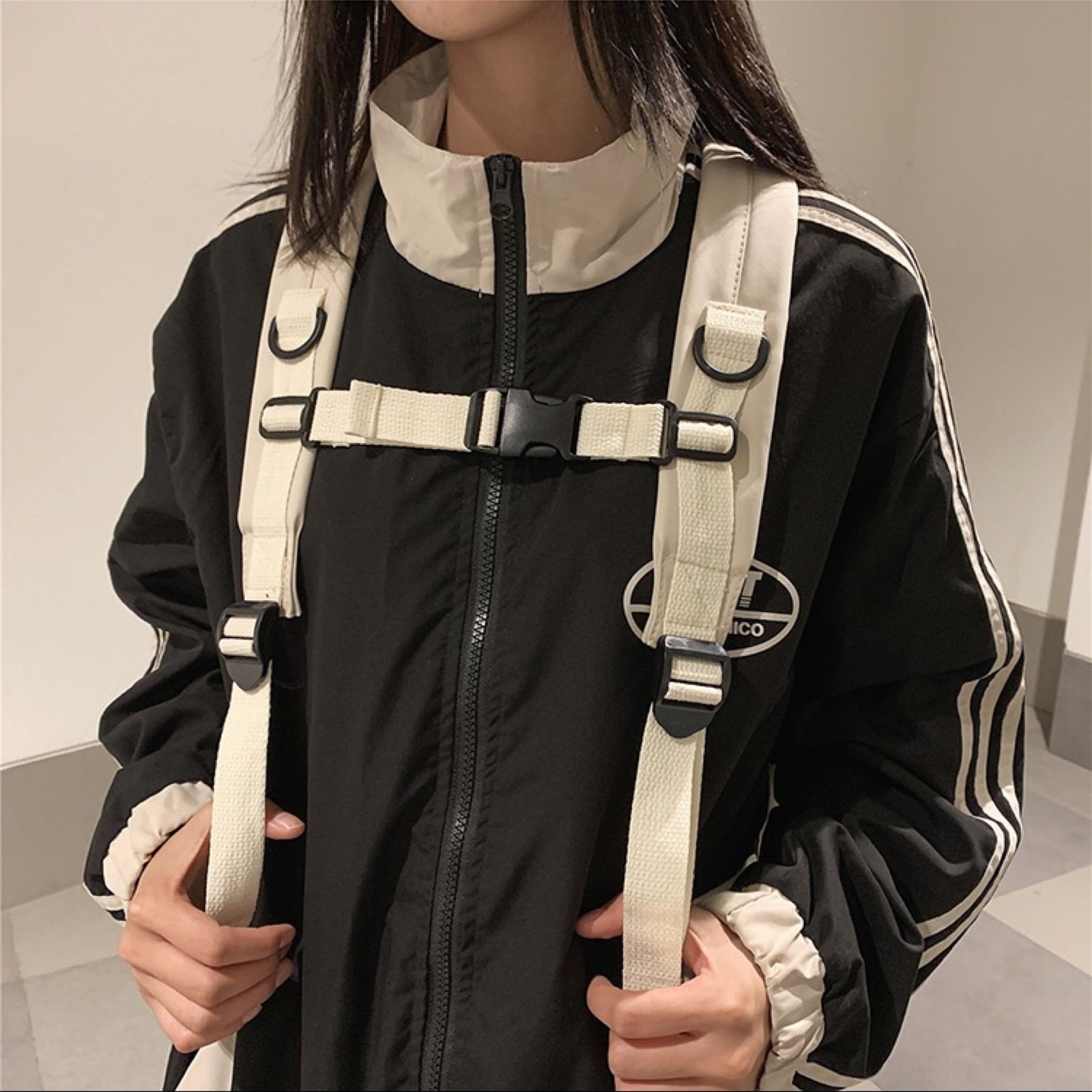 新品】カジュアルガーリー♡メッシュポケットリュックサック 