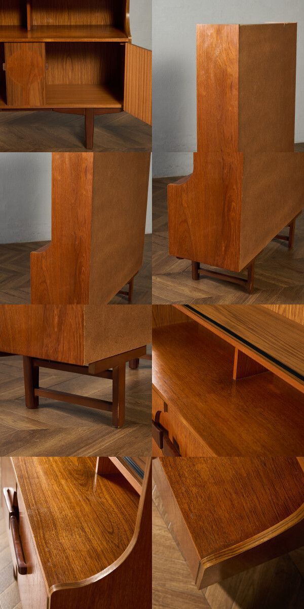 L3705-8 英国アンティーク ジュエリーキャビネット ショーケース 収納