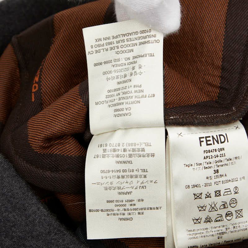 フェンディ ノースリーブ ワンピース サイズ 38 チャコールグレー ウール レディース FENDI 1-0227868 USTAUSTRALIA_COM_AU