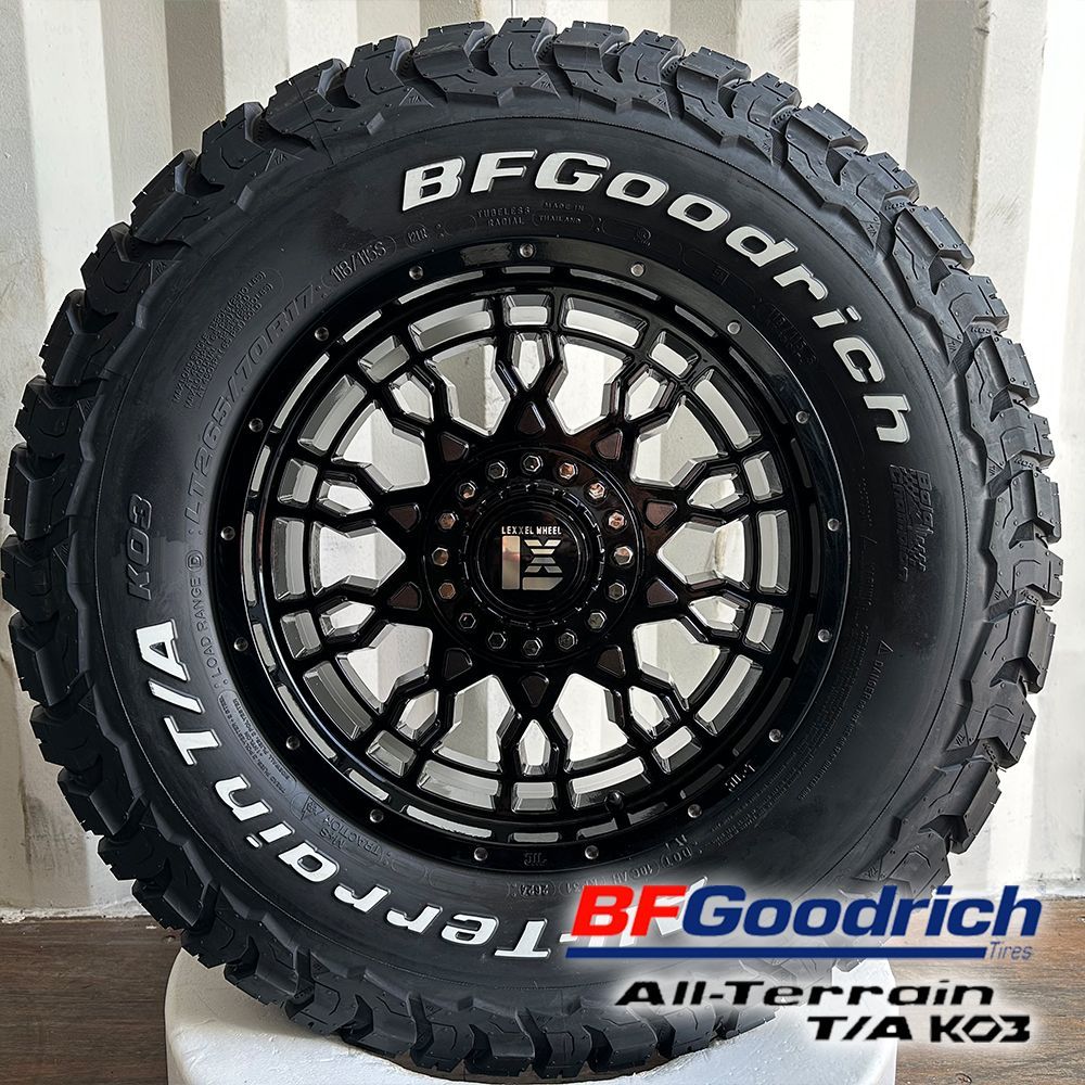 デリカD5 CX-8 RAV4 アウトランダー エクストレイル タイヤホイールセット 17インチ BFグッドリッチ KO3 225/70R17 225/ 65R17 ホワイトレター LEXXEL PreDator - メルカリ