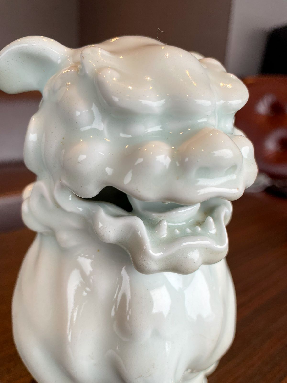 精巧白磁 狛犬（阿形）｜和モダンインテリア・飾り置物