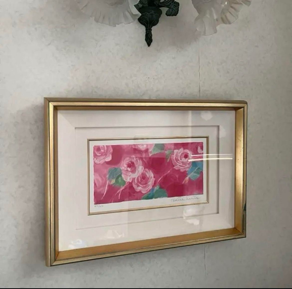 ジニー・キム　版画　限定ジクレー　新品額入り　直筆サイン、ED有り　証明書付 額入り版画 新品 ジニー・キム 直筆サイン、エディション番号、証明書