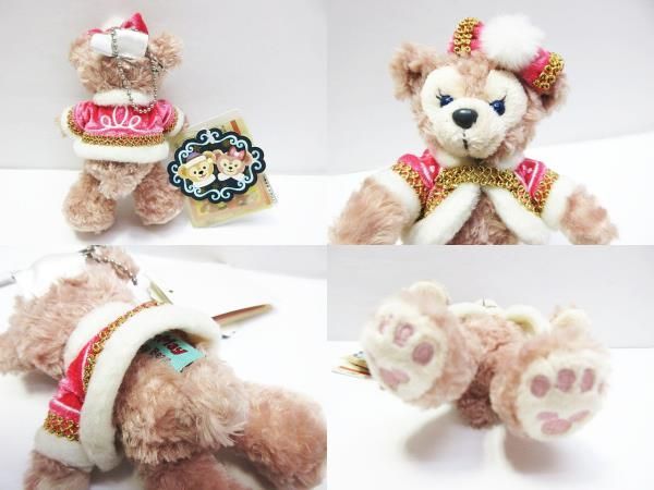 希少‼️Disneyダッフィー & シェリーメイ ぬいぐるみバッチ 4体セット ダッフィ&シェリーメイ ぬいぐるみバッジ4つセット シェリーメイ