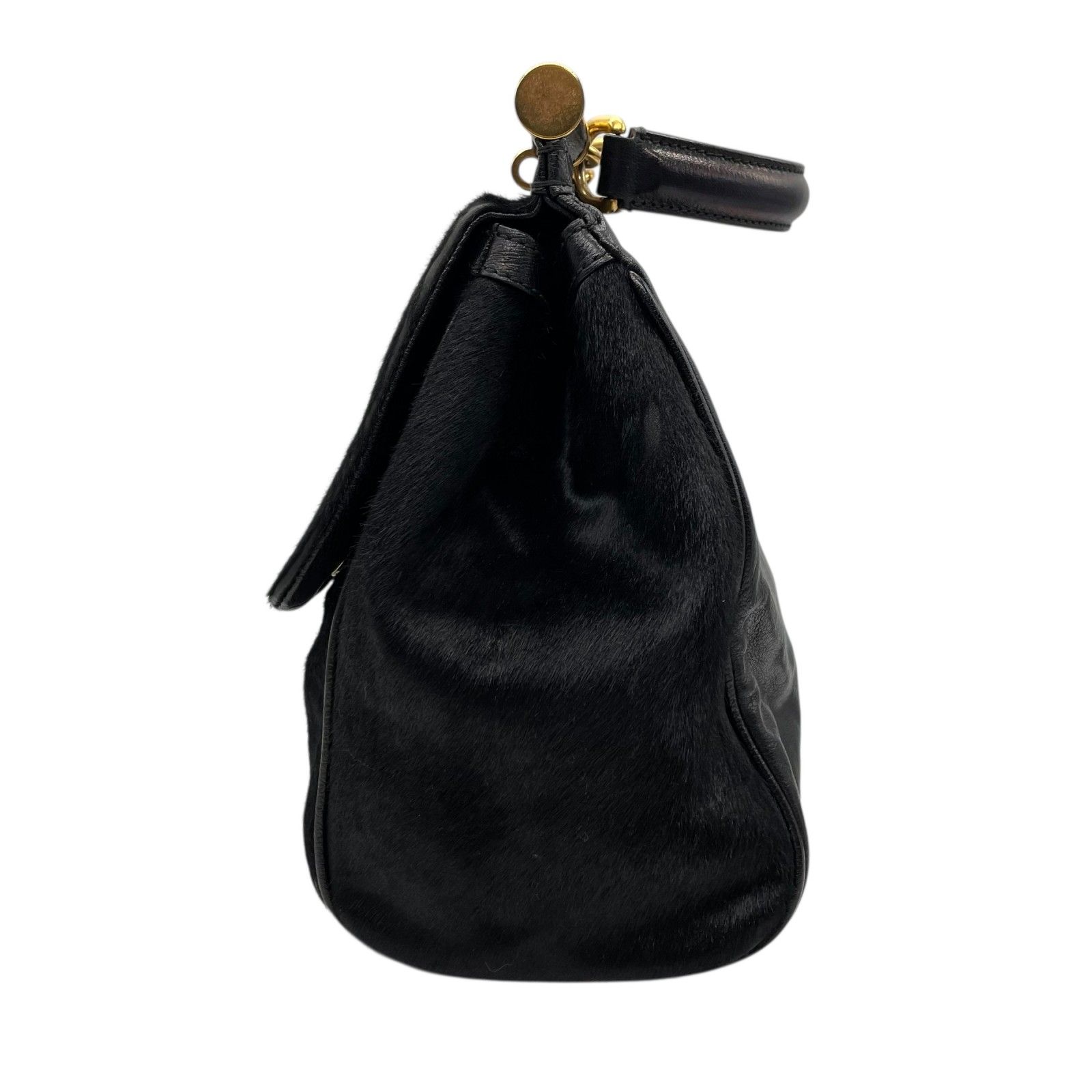 ▲ D&G ハラコ チェーンショルダーバッグ DOLCE＆GABBANA ドルチェ＆ガッバーナ シシリー ハンドバッグ