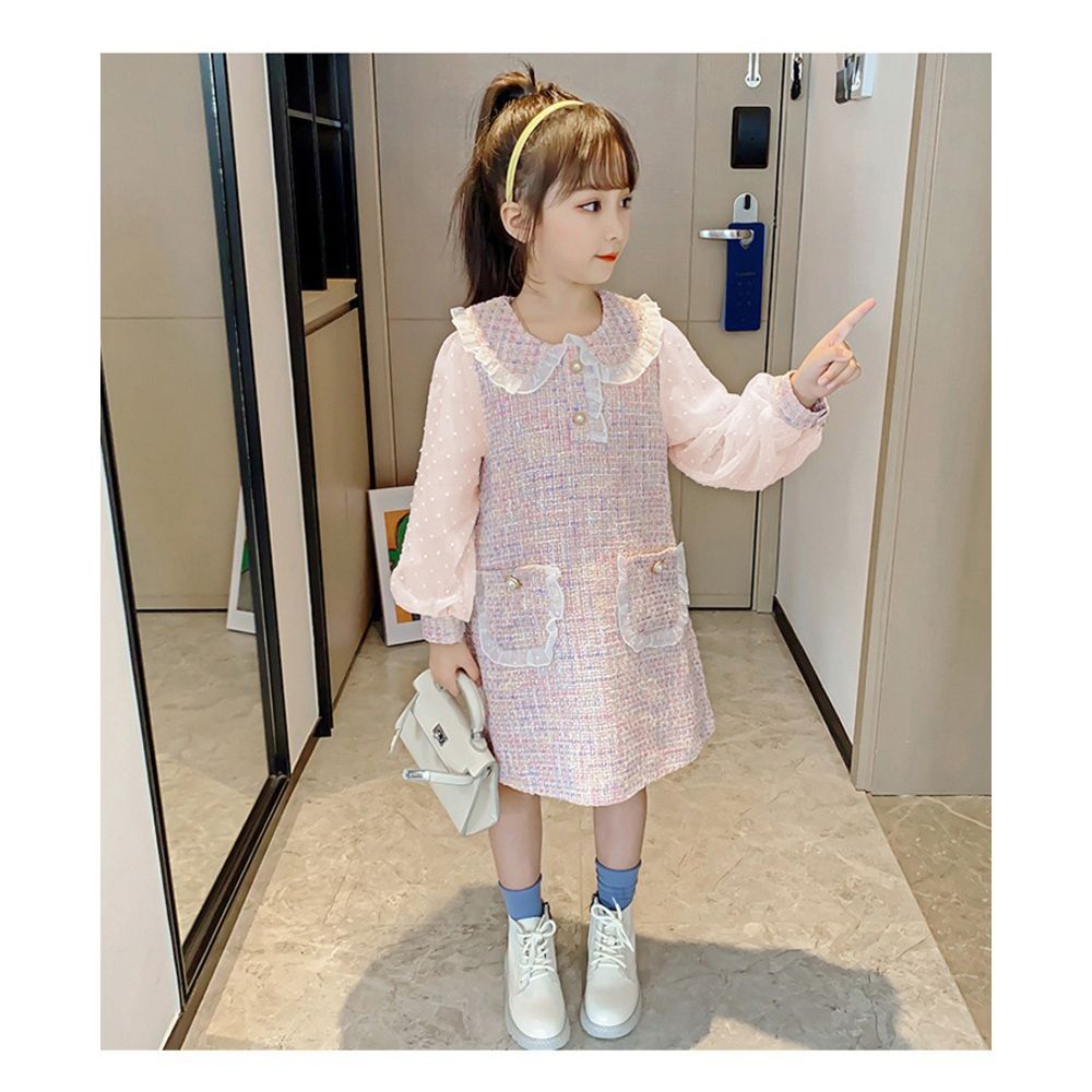 ピンク  150cm  女の子 ワンピース 長袖 フォーマル 女の子 ワンピース 長袖 キッズスーツ キッズフォーマル フォーマル ドレス 子供 子供服 子ども キッズ ガールズ ジュニア 小学生 中学生 入園式 卒園式 入学式 発表会 七五三