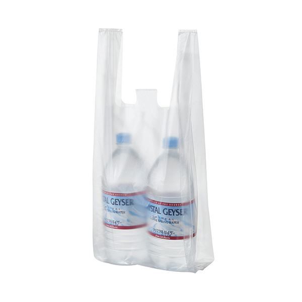 TANOSEE 乳白レジ袋 20号ヨコ210×タテ460×マチ幅130mm 1セット（6000枚：100枚×60パック）〔代引不可〕 まとめ) TANOSEE BOX入レジ袋 乳白20号 ヨコ210×タテ460×マチ