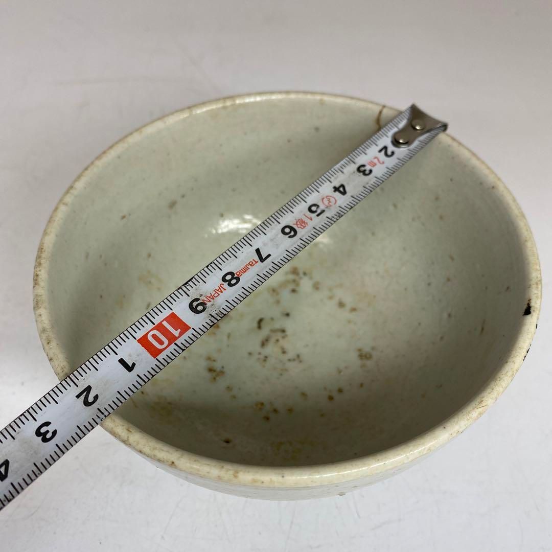 朝鮮古美術 李朝白磁茶碗 I 直径12.2cm 東H5-0903②タニチ