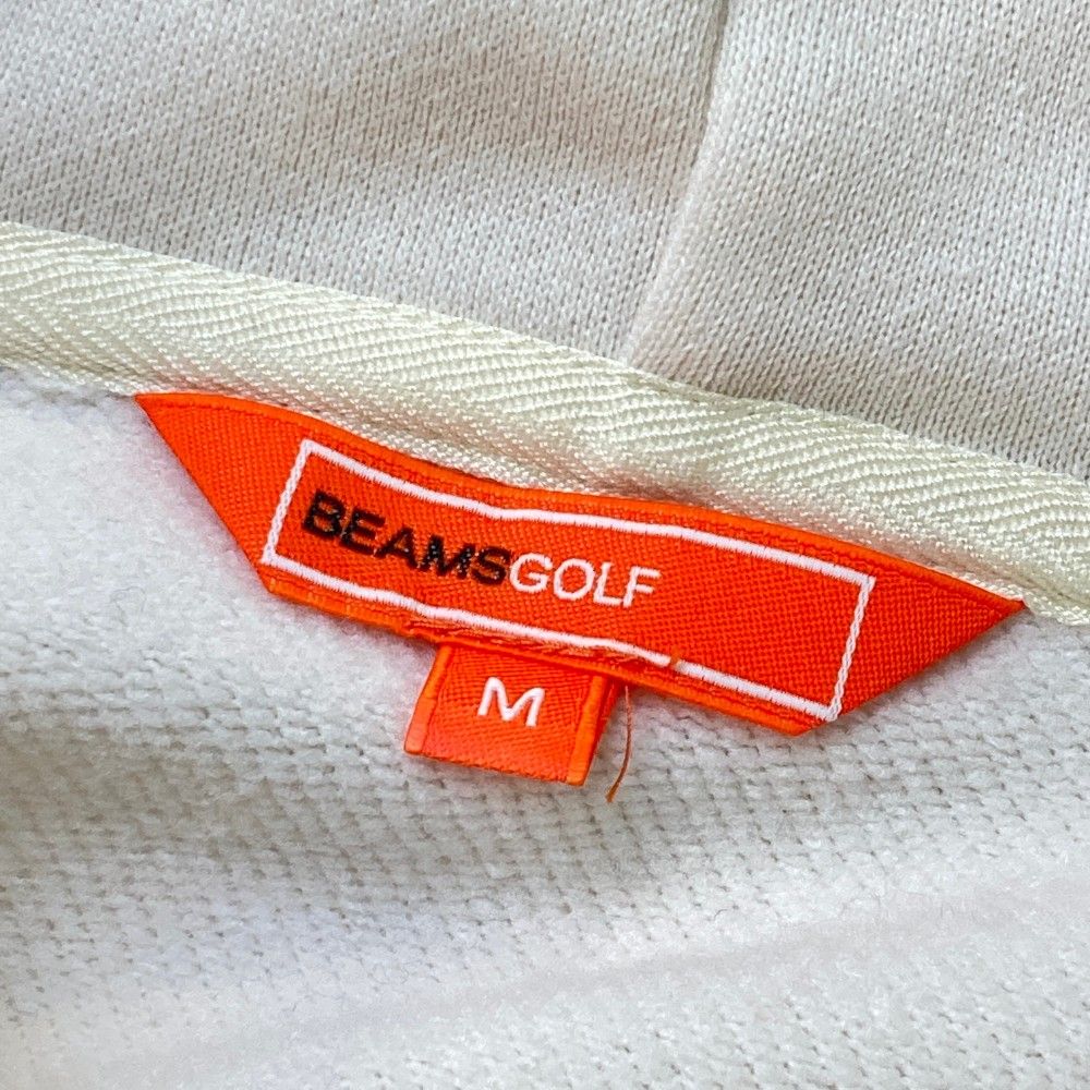 サイズ:M BEAMS GOLF ビームスゴルフ ジップパーカー ホワイト サイズ:M BEAMS GOLF ビームスゴルフ ジップパーカー ホワイト