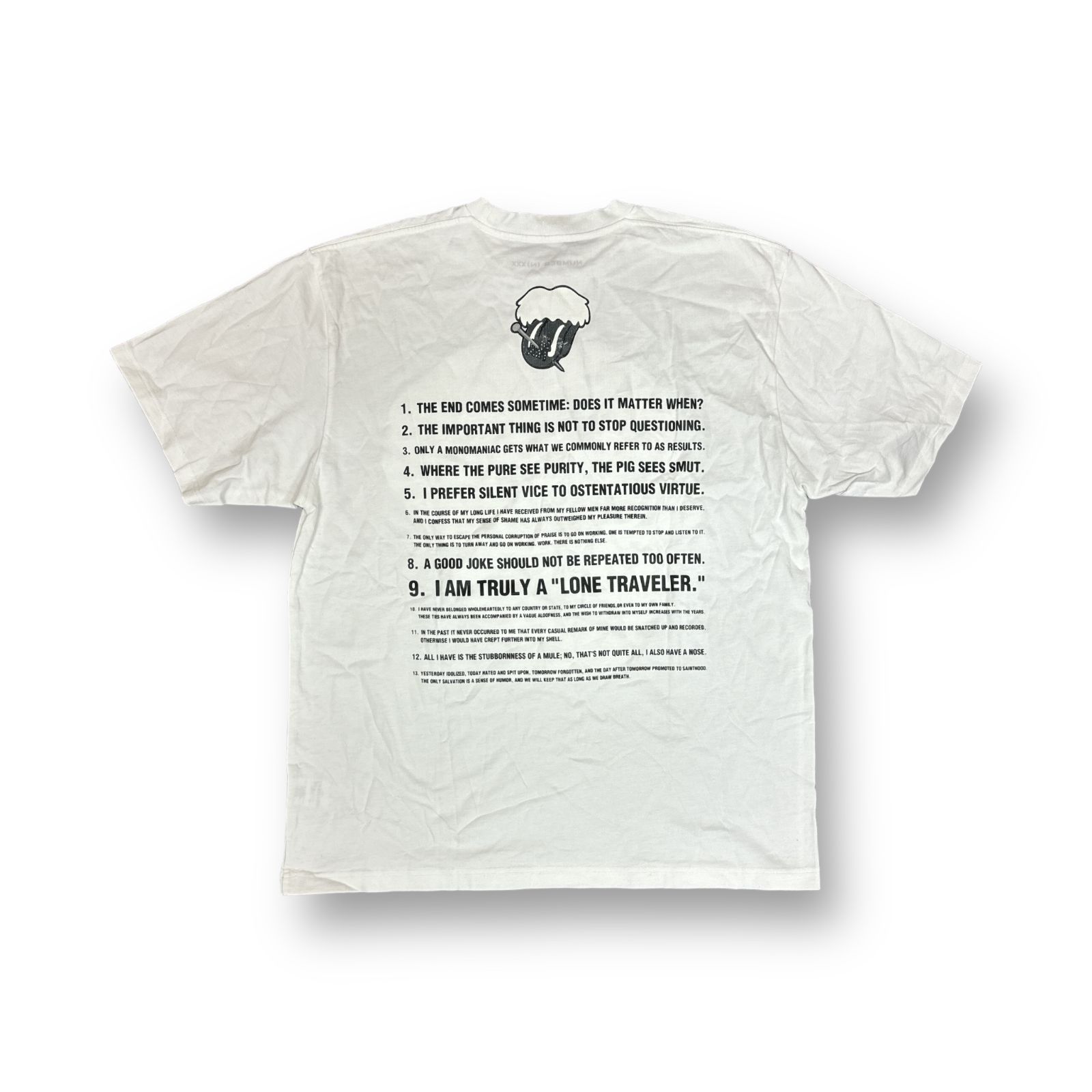 定価22000円 GOD SELECTION XXX × NUMBER (N)INE 23SS プリントTシャツ 