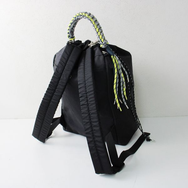 美品 zattu ザッツ EVERS エバース リュックサック 巾着型 ブラック