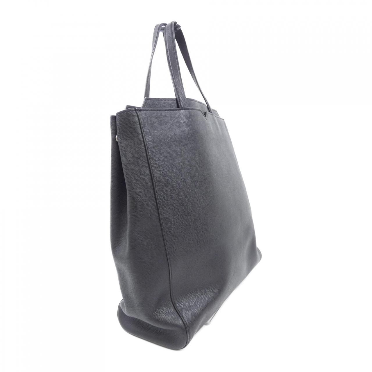 JIL SANDER★ペーパートートバッグ 黒 レザー 大きめ JIL SANDER JILSANDER ジルサンダー トートバッグ バッグ レザー