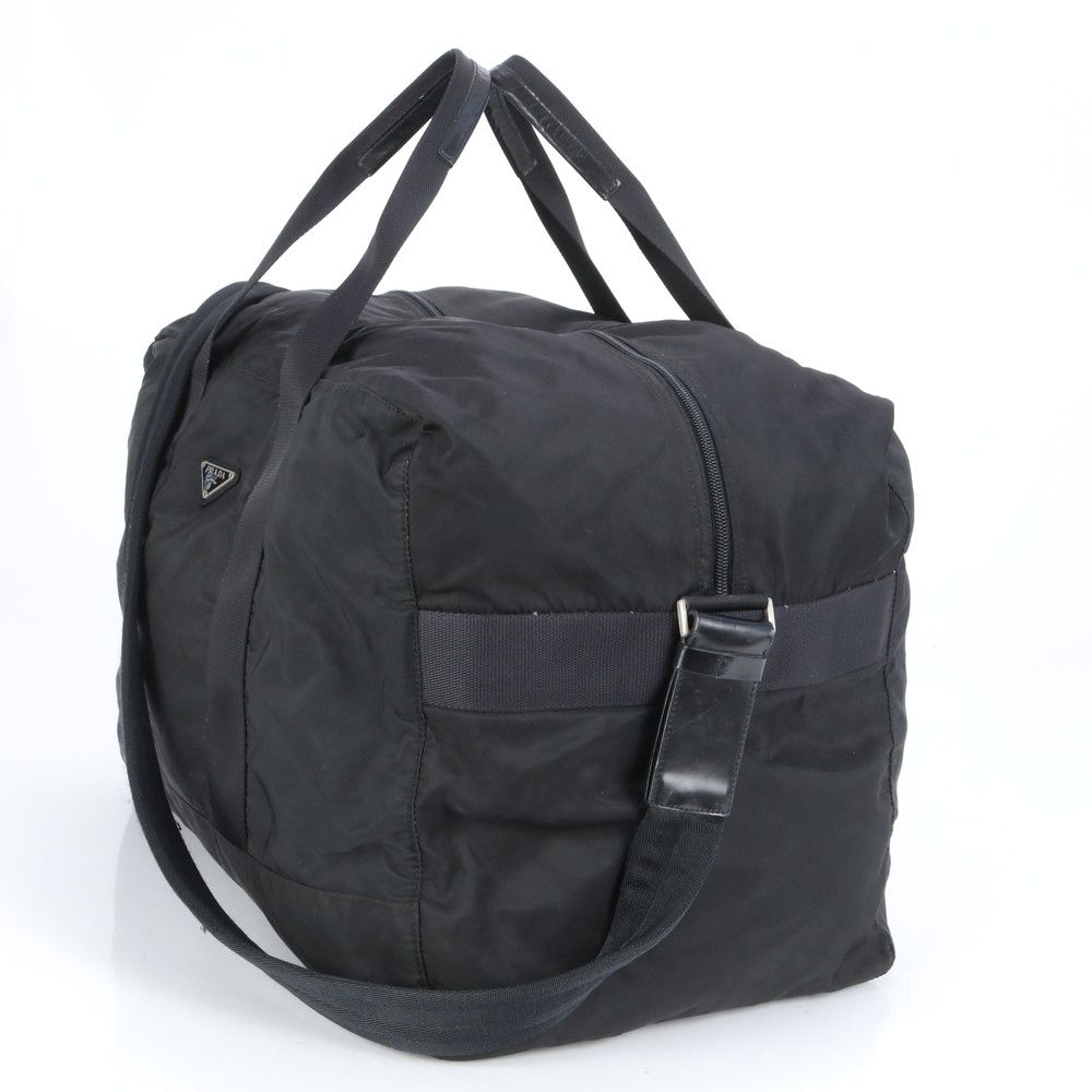 美品 プラダ テスート ナイロン 三角ロゴ レザー 2WAY ボストン バッグ