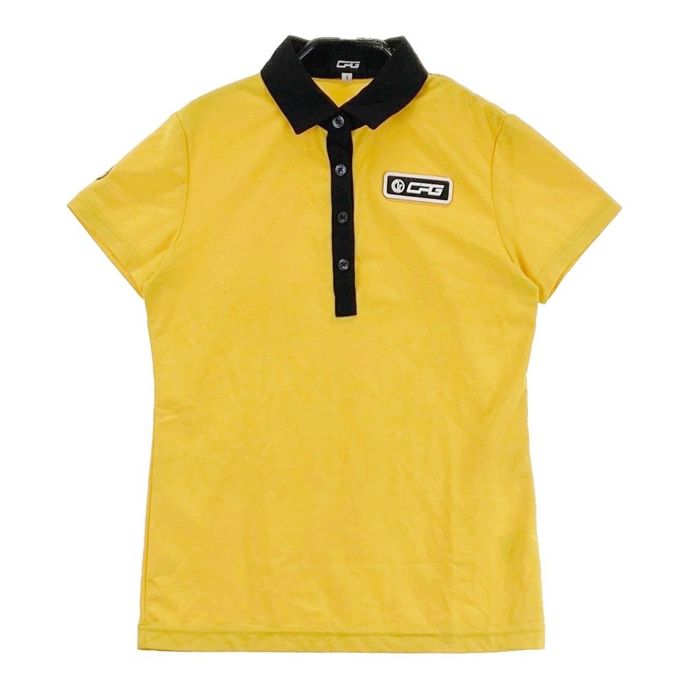 サイズ：1 CPG GOLF シーピージーゴルフ 半袖ポロシャツ イエロー系 