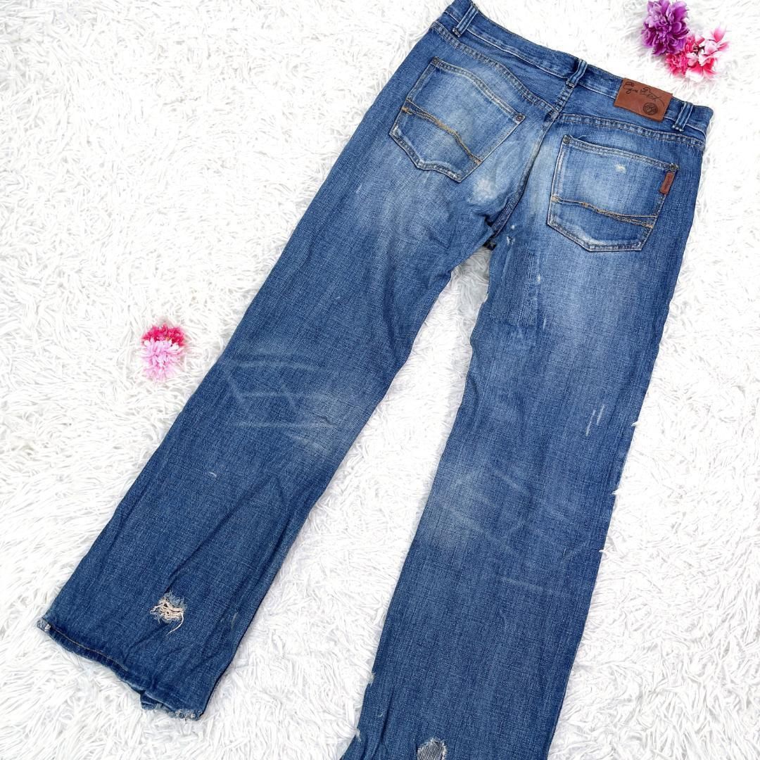 希少✨ Ezra Fitch デニムパンツ ダメージ加工 エズラフィッチ W32