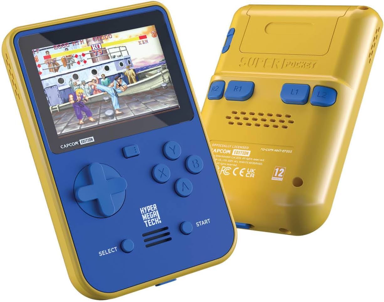 携帯型レトロゲーム機 Hyper Mega Tech Super Pocket Capcom