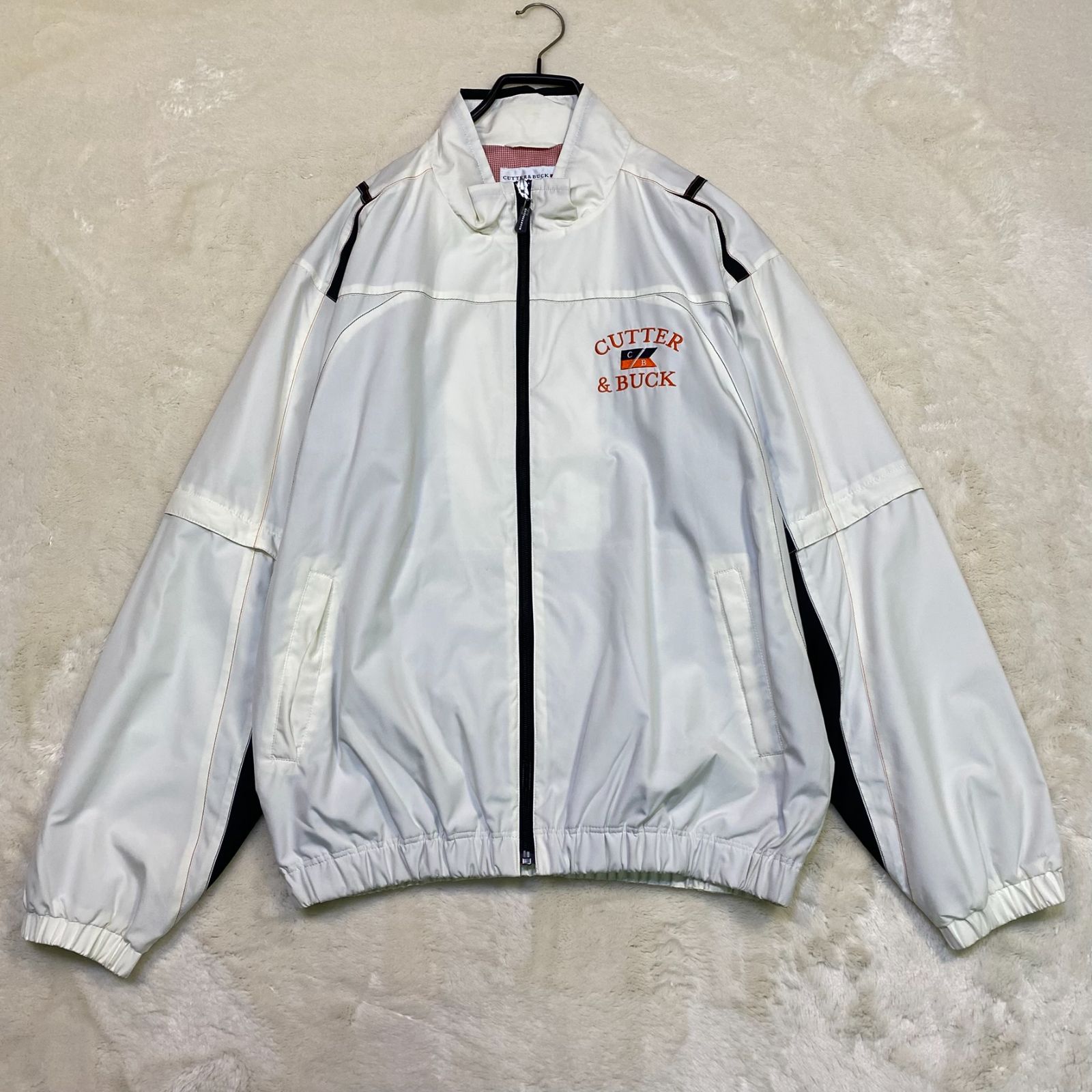 Cutter u0026 Buck ナイロンジャケット ベージュ 美品 CUTTER＆BUCK カッター\u0026バック ナイロンジャケット ゴルフウェア