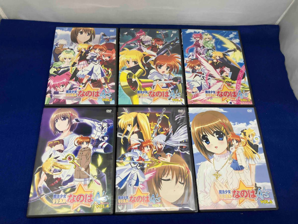 魔法少女リリカルなのはA's　DVD全6巻セット 魔法少女リリカルなのはA's 初回版 全6巻セット（中古アニメDVD
