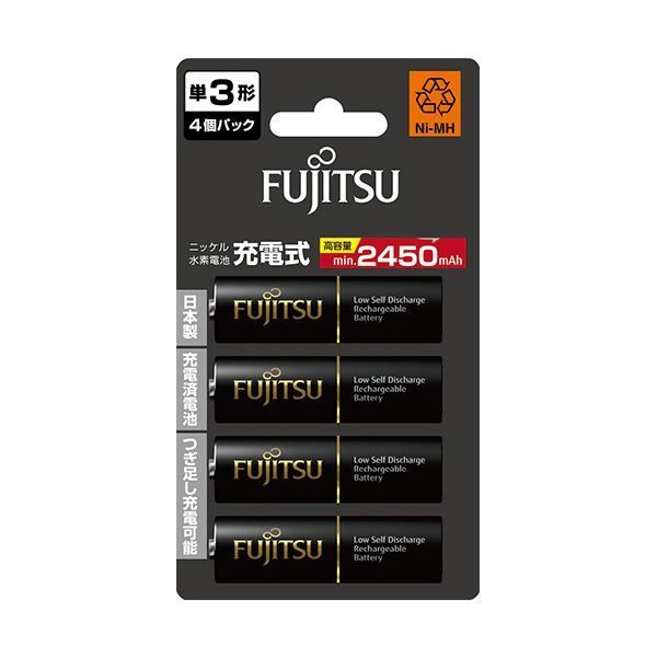 まとめ FDK 富士通ニッケル水素電池 高容量タイプ 単3形 HR-3UTHC 4B 1パック 4本 ×3セット