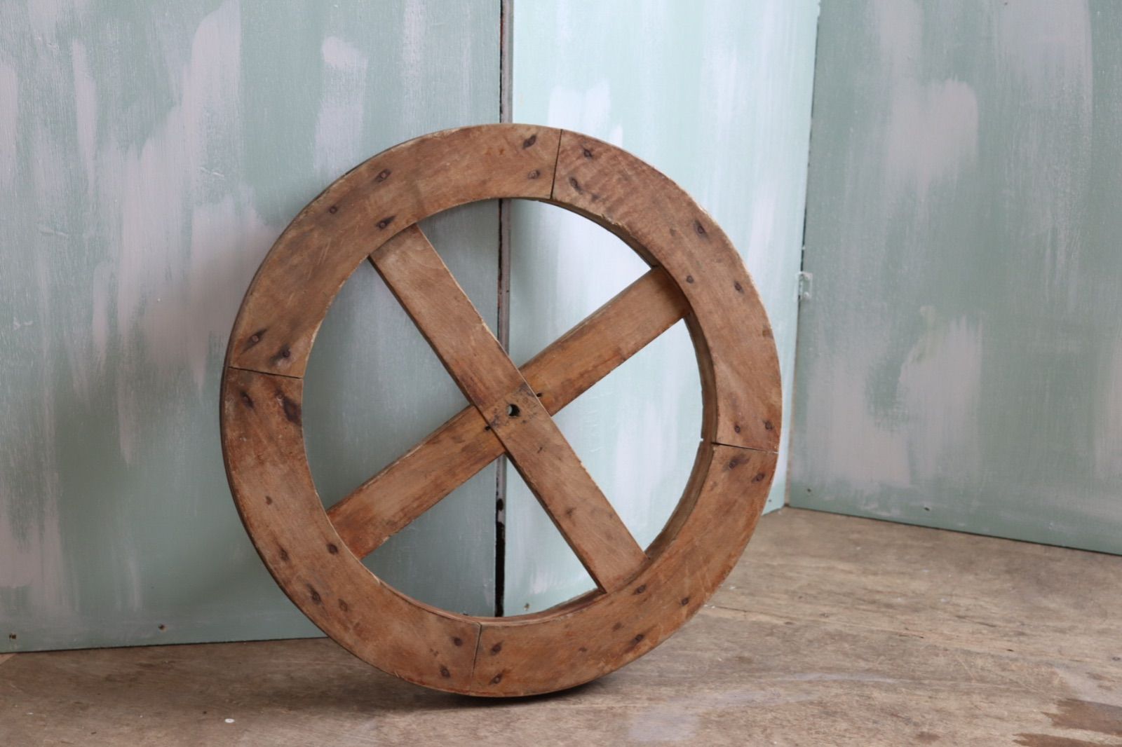 木製車輪飾り物-1