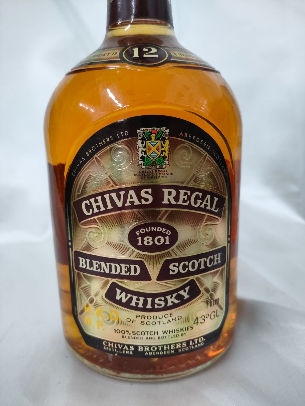 S【古酒】CHIVAS REGAL 12年 シーバスリーガル 箱付き 1リットル