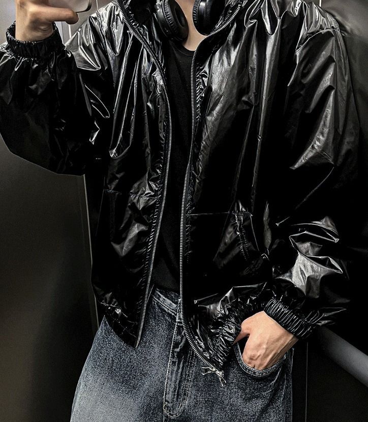 [COSYHARU公式]Two Way Glossy Windbreaker 関税・配送料込み COSYHARU コシハル 公式]ロッチャム 2WAY光沢ウインドブレーカー