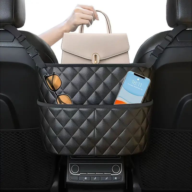 Atelse SUV用トランクオーガナイザー トランクレザーストレージ カーゴ 