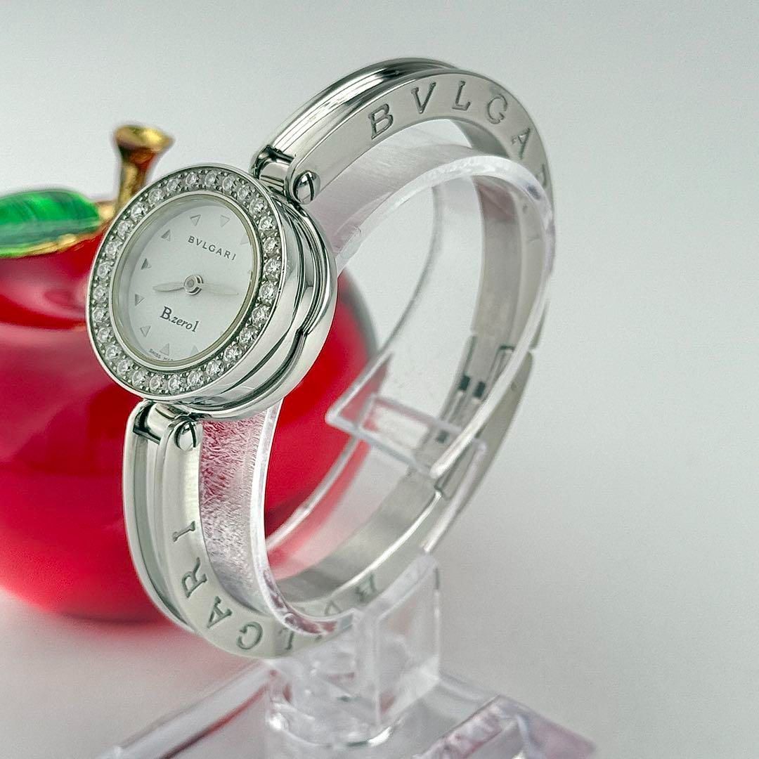 ブルガリ ビーゼロワン BZ22S ダイヤベゼル バングル 新品電池