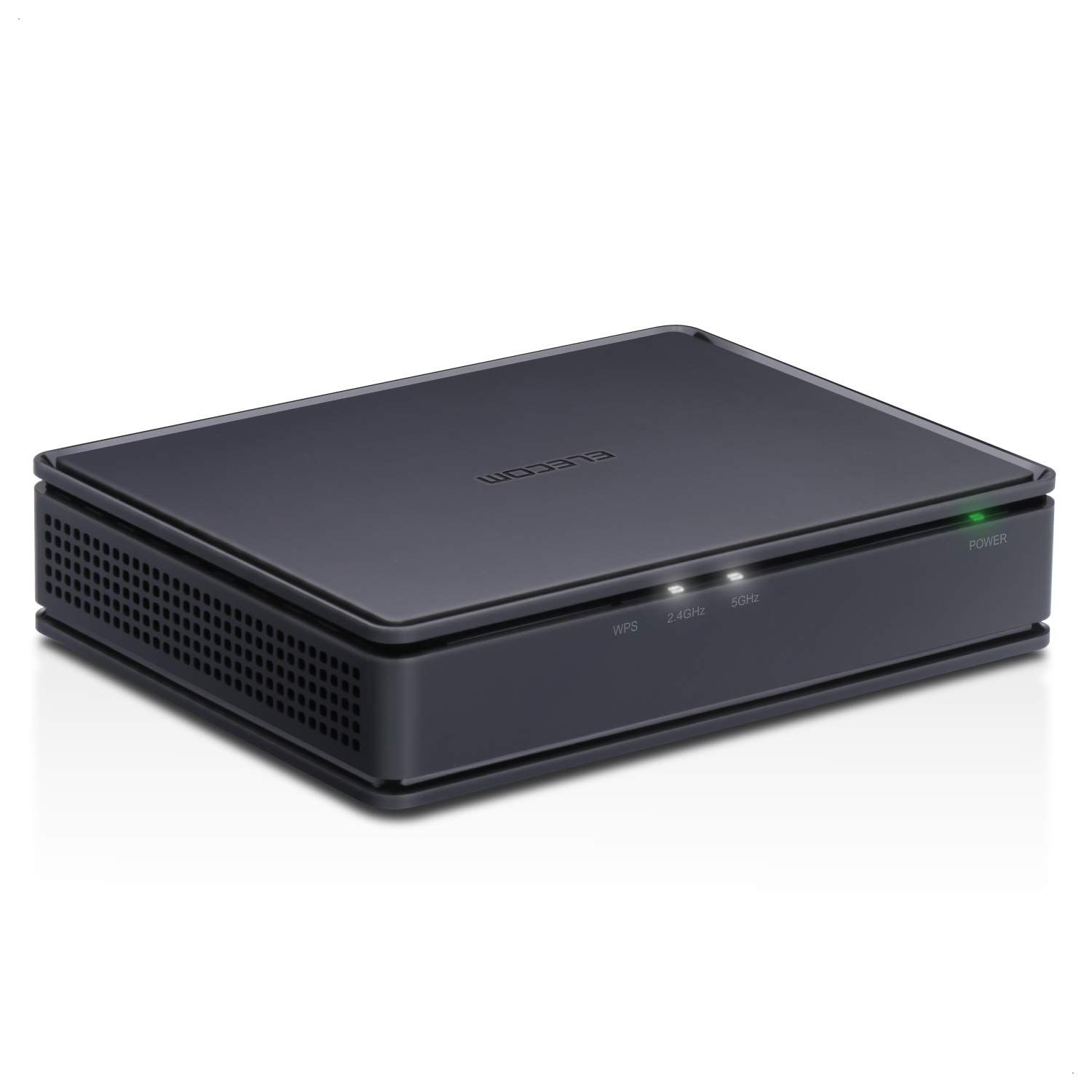 エレコム WiFi 無線LAN ルーター 親機 11ac 867+300Mps 有線ギガ IPv6(IPoE)対応 ブラック WRC-1167GS2-B [1)ルーター単体]