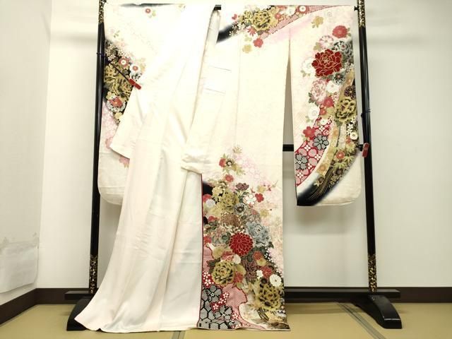 平和屋着物○ブライダルファッションデザイナー・桂由美 振袖 飛鶴草花