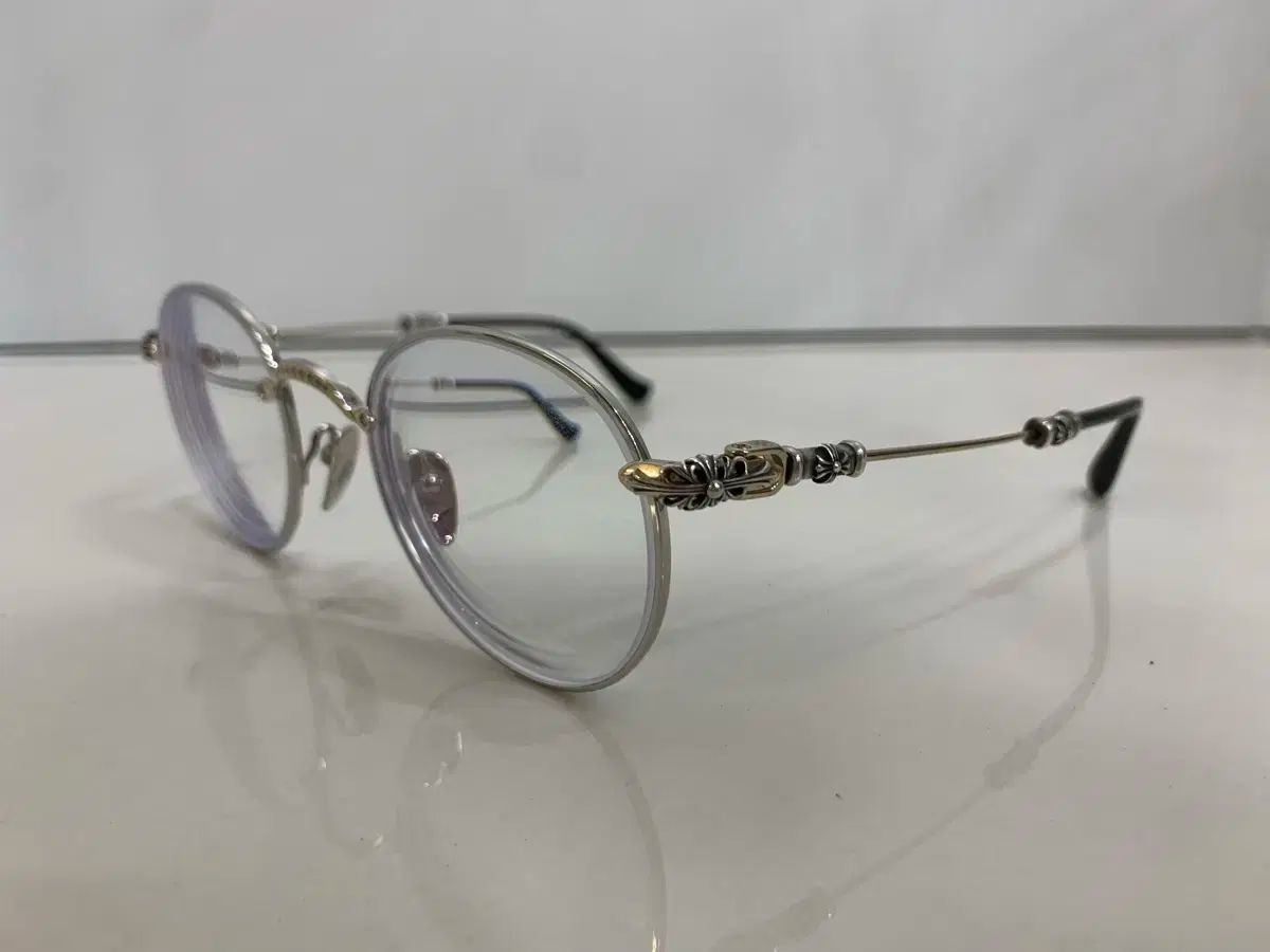 Chrome Hearts クロムハーツ ババ A シャイニーシルバー＆ゴールド SS GP ー P メガネ BUBBA