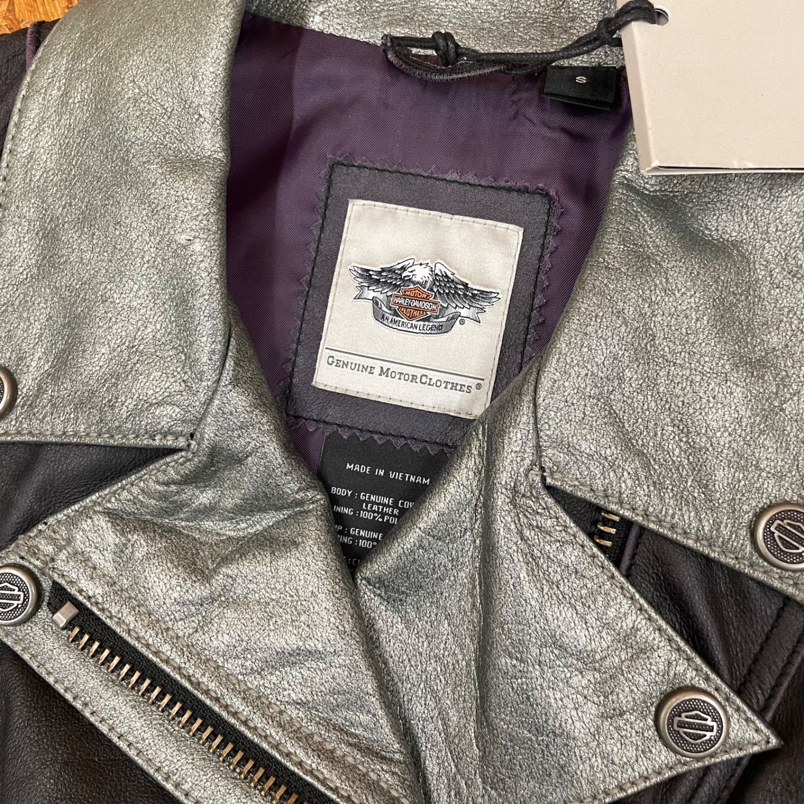 新品 Harley-Davidson ヴィンテージレザー ダブルライダースジャケット 